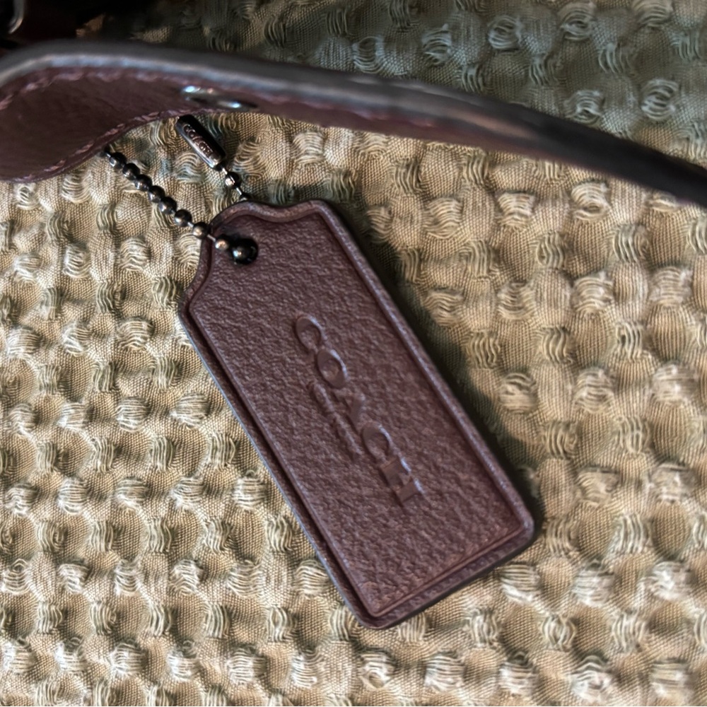 Coach Small Dufflette Crossbody in Oxblood - Picture 7 of 14
